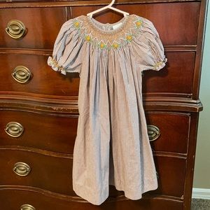 Fall Smocked Dress